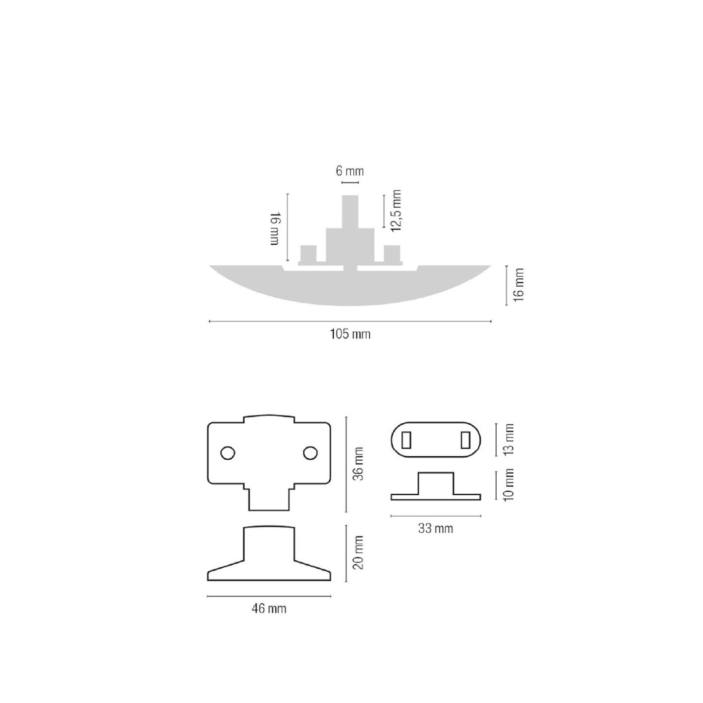 Kit chiusura silver per pensili