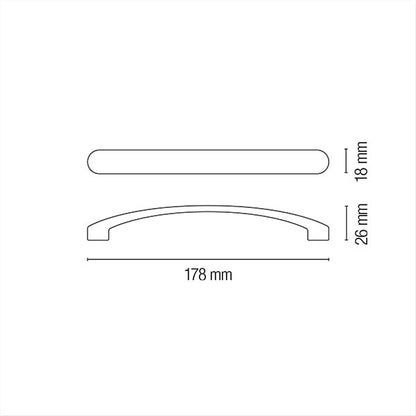 Maniglione silver • 178 mm • blister