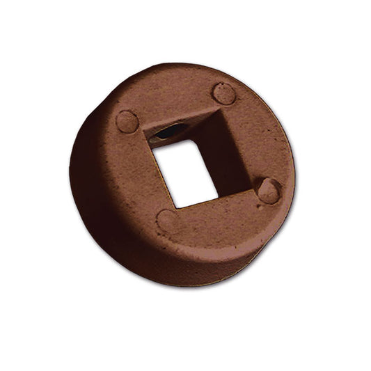 Rosetta di fissaggio marrone • CHR25M