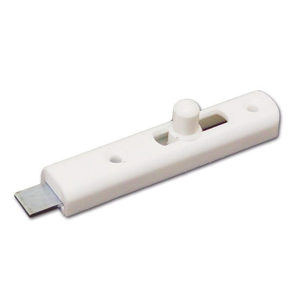 Chiavistello in plastica bianco dritto