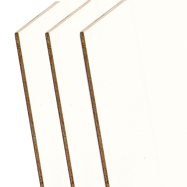 Bausatz 10 Sperrholzplatten • 3 mm • beige-weiß-nussbaum
