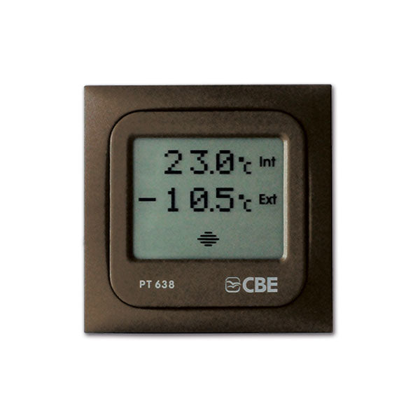 Pannello per temperatura in / out • marrone
