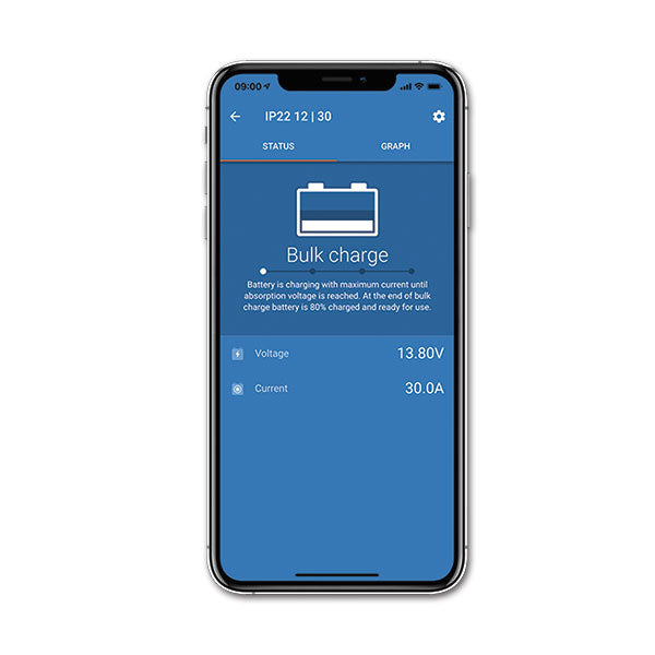 Caricabatterie Victron IP22 SMART • 30 A • 1 batteria