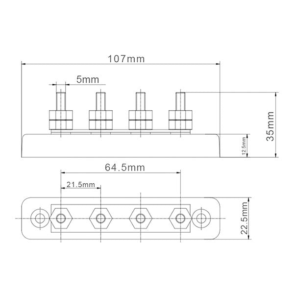Barra di connessione • 150 A / 48 V