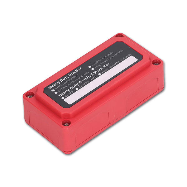 Barra di connessione M8 rossa • 300 A / 48 V