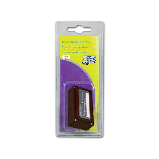 Barra connessione M8 nera • 300 A / 48 V • blister