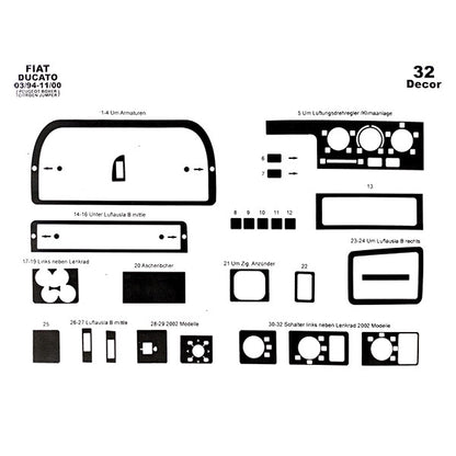 Mascherina radica • Ducato X230 • 32 pz