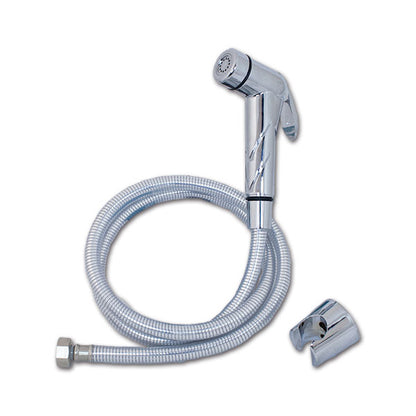 Duschset mit Druckknopf und Chromschlauch