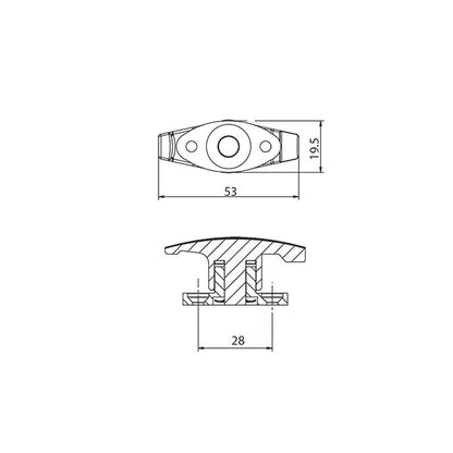 Fermaporta a scuderia • nero
