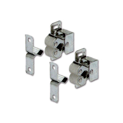 2 ferma antine a rotelle • metallo • blister