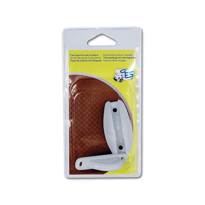 Ferma porta ad incastro • bianco • blister