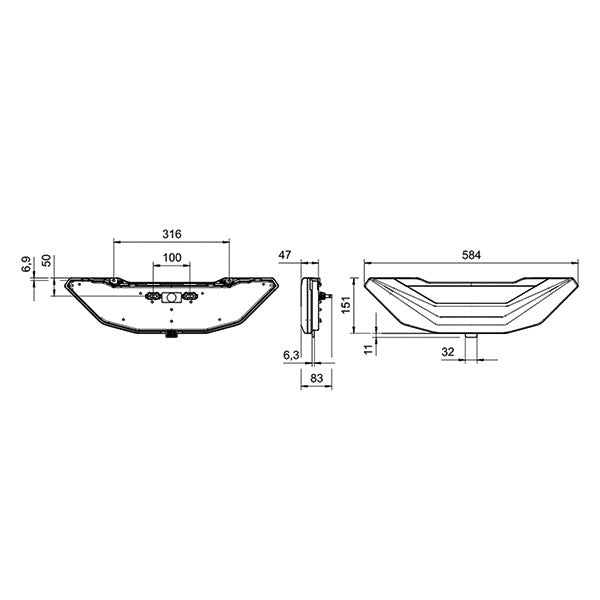 Modulo 4 funzioni sinistro L3600