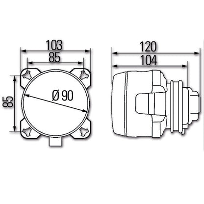 Proiettore di profondità con posizione