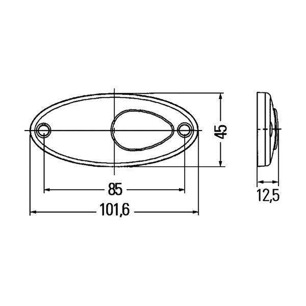 Luce ingombro laterale a LED • 2PS 964 295-061
