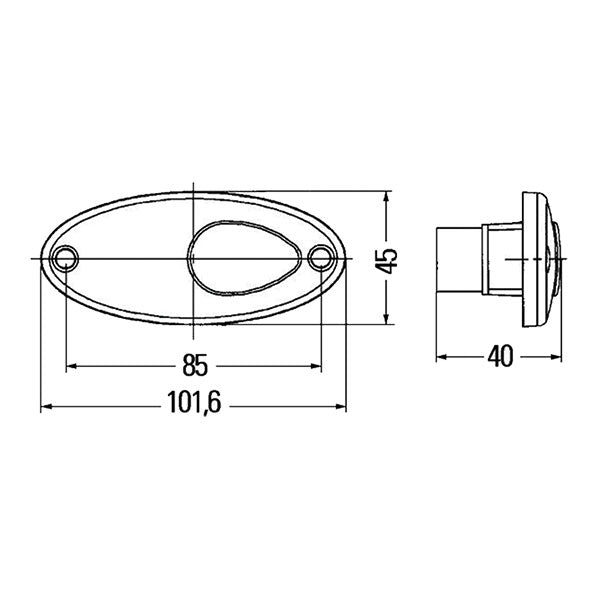 Luce ingombro anteriore a lampadina • 2PG 964 295-011