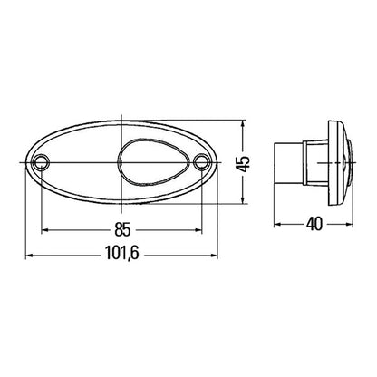 Luce ingombro anteriore a lampadina • 2PG 964 295-011