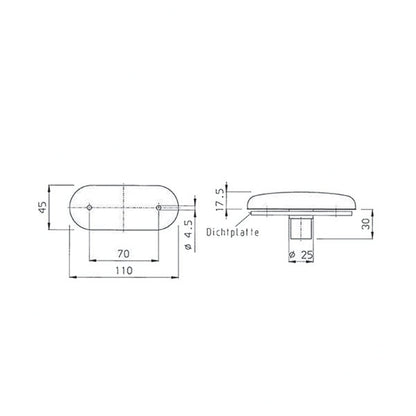 Luce ingombro anteriore a lampadina • PLR2000
