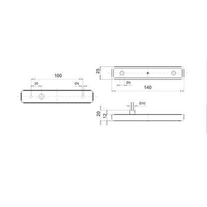 Luce ingombro laterale a LED • SMLR 2013