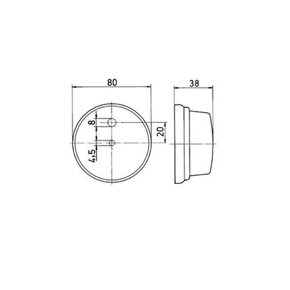 Luce ingombro anteriore a lampadina • PL272