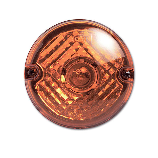 Orangefarbene Blinkleuchte