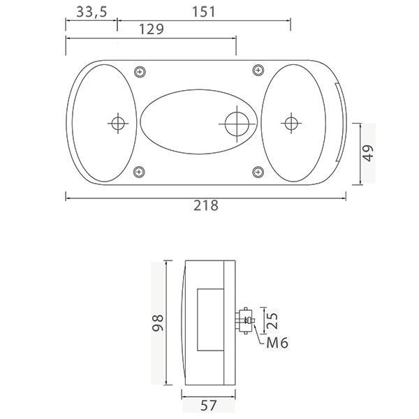 Midipoint-Modul für Trolleys • links