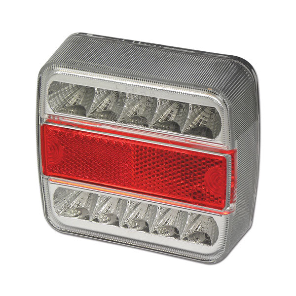 Universeller LED-Scheinwerfer mit Kennzeichenbeleuchtung