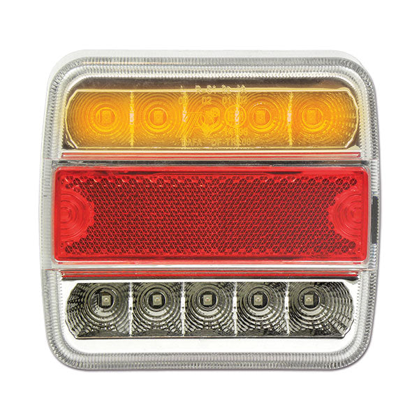 Universeller LED-Scheinwerfer mit Kennzeichenbeleuchtung