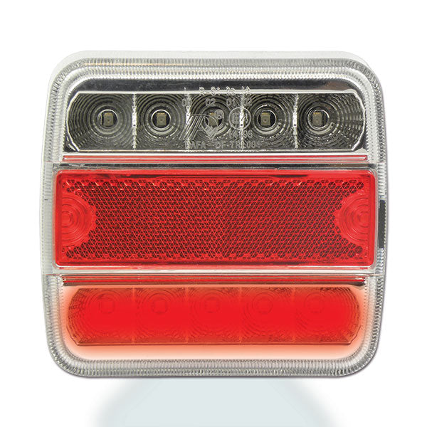 Universeller LED-Scheinwerfer mit Kennzeichenbeleuchtung