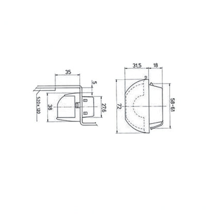 Luce targa K420