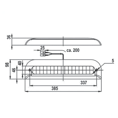 Terzo stop a LED • scocca ABS