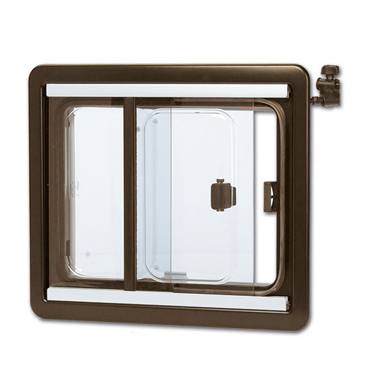 Finestra Seitz S4 scorrevole • 700 x 550 • marrone