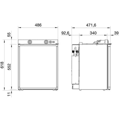 Frigo trivalente RM5310 • cerniera sinistra