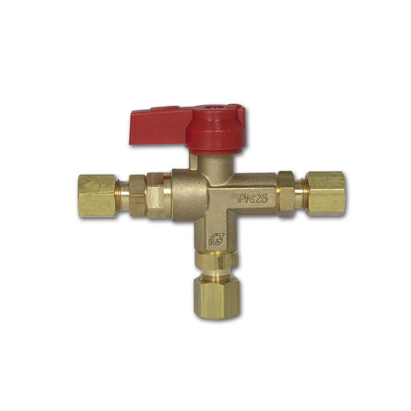 Rubinetto a T • ad inversione • Ø 8 mm