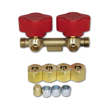 Rubinetto gas 2 vie • Ø 8 mm