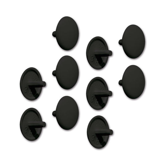 Tappo copri vite nero intenso 10 pezzi