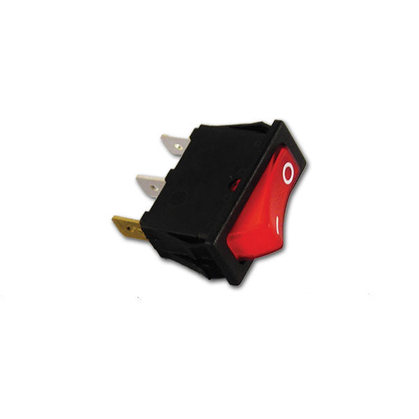 Interruttore luminoso rosso • 12 / 24 V