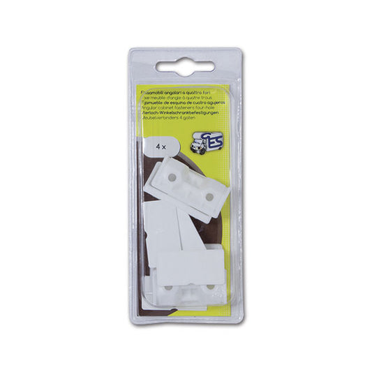 Fissamobili 4 fori • bianco • blister