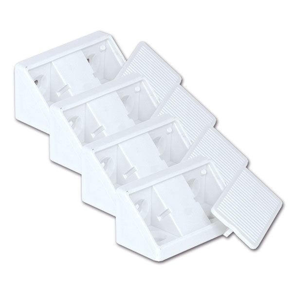 Fissamobili 4 fori • bianco • blister