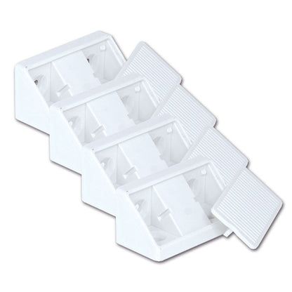 Fissamobili 4 fori • bianco • blister