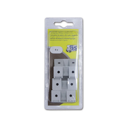 Fissamobili 4 fori • grigio • blister