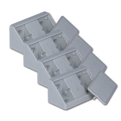 Fissamobili 4 fori • grigio • blister