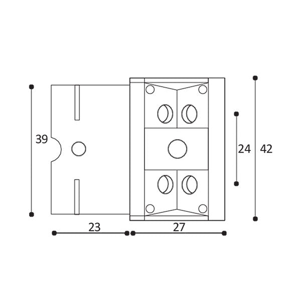 Fissamobile 4 fori • marrone
