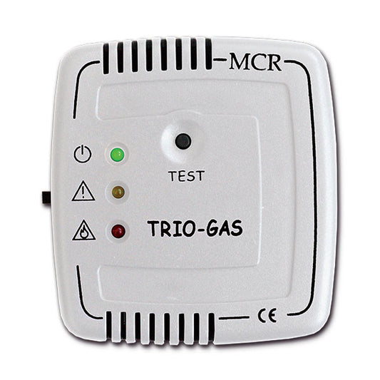 Rilevatore fughe gas TrioGas trivalente da pannello • bianco