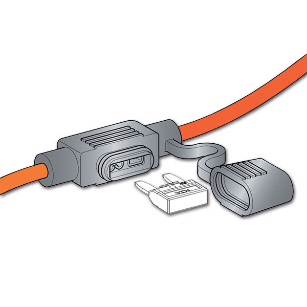 Porta fusibili a lama Minival precablato