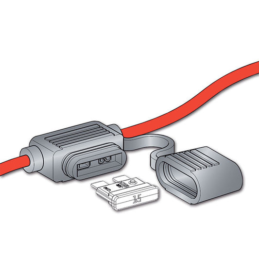 Porta fusibili a lama Unival precablato