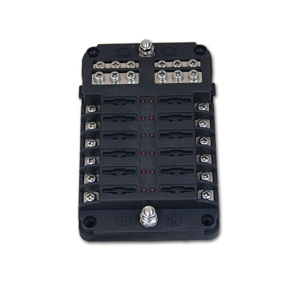 Scatola portafusibili 12 vie con busbar