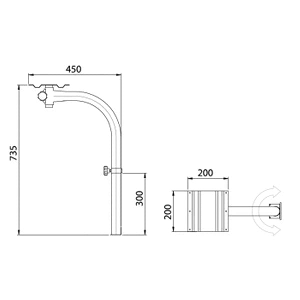 Gamba tavolo Corner 1