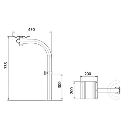 Gamba tavolo Corner 1