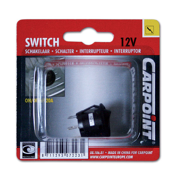 Interruttore circolare luminoso • 12 V