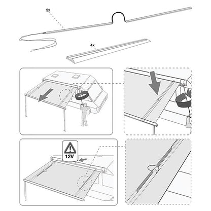 Awning Arms LED COB
